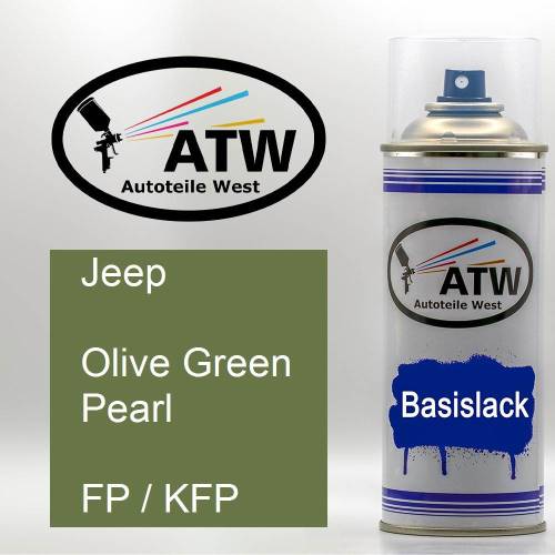 Jeep, Olive Green Pearl, FP / KFP: 400ml Sprühdose, von ATW Autoteile West.